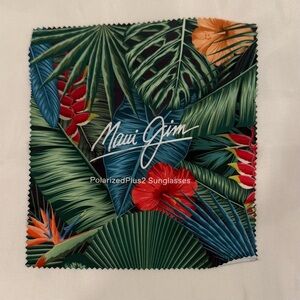 NWT Maui Jim Sunglasses Cloth (Tropical Print)